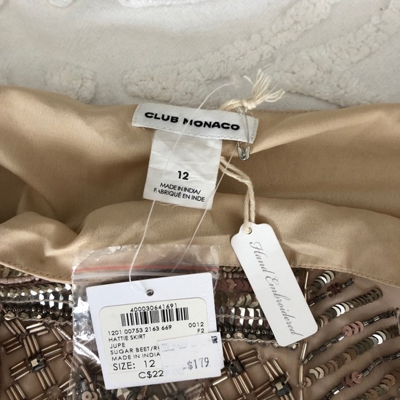 Club Monaco size 12 Hattie Skirt, Pink/ nude - Picture 2 of 2